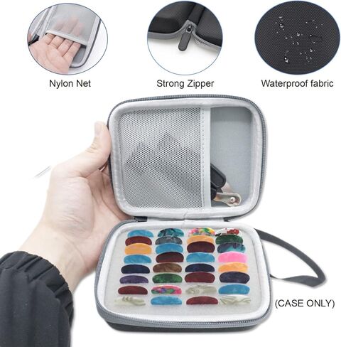 Cheerock EVA Guitar Pick Holder Case, Large Capacity Guitar Pick Case, Portable Guitar Picks Holder, Guitar Pick Box Keep Guitar Picks Organized Compatible with Small Guitar Accessories in Kuwait