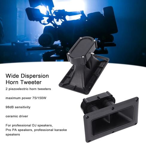 اكوجيدور مكبر صوت كهرضغطية بوق مكبر صوت مزدوج بمكبر صوت بمكبر صوت مزدوج وحساسية 98 ديسيبل، مشغل سيراميك، مكبرات صوت تشتيت واسعة لمكبرات الصوت دي جي وشاشات الاستوديو ومكبرات صوت الكاريوكي in Kuwait