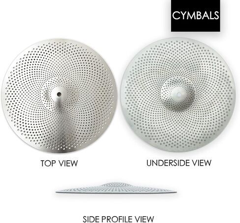 صنج سبلاش منخفض الحجم 30.48 سم، صنج سبلاش 12 بوصة، صنج سبلاش هادئ (12 بوصة، ذهبي) in Kuwait