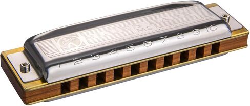 Hohner Harmonica 532 Blues Harp MS - حزمة مفتاح C مع حافظة بسحاب، ودليل هارمونيكا للمبتدئين، وقماش تلميع أوستن بازار in Saudi Arabia