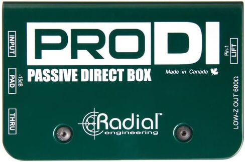 حزمة الصندوق المباشر للأداة السلبية ProDI من Radial Engineering مع كابل ميكروفون Pig Hog وقطعة قماش لتلميع الصوت السائل in Saudi Arabia