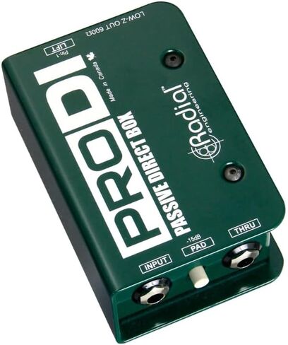 حزمة الصندوق المباشر للأداة السلبية ProDI من Radial Engineering مع كابل ميكروفون Pig Hog وقطعة قماش لتلميع الصوت السائل in Saudi Arabia