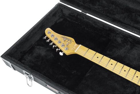 Gator GWE-LPS-BLK Hard-Shell Wood Case for Single-Cutaway Electric Guitars such as Gibson Les Paul - Bundle with Picks, Cable, Strap, and Austin Bazaar Polishing Cloth in Saudi Arabia
