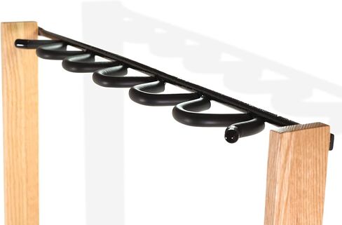 استديوهات Saintfield - حامل جيتار خشبي للجيتار الكهربائي أو الصوتي أو باس - حامل تخزين متعدد القيثارة من البلوط الصلب - كامل مع خيط تنظيف in Kuwait