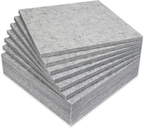 لوحات امتصاص الصوت السميكة من BXI - 12 حزمة من الألواح الصوتية الكثيفة مقاس 12 × 12 × 0.5 بوصة، ولوحات صوت لتقليل الضوضاء الصدى، ولوحات استوديو قابلة للمعالجة الصوتية للجدار والسقف in Kuwait