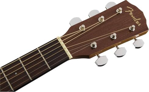 حزمة جيتار صوتي من Fender CP-60S ذات قمة صلبة بحجم صالون مع حقيبة الحفلة والموالف والحزام والأوتار واللقطات ودروس Fender Play عبر الإنترنت وأقراص DVD التعليمية لأوستن بازار - Sunburst in Kuwait