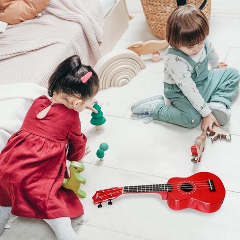 VANPHY Soprano ukulele for beginner kids with Gig Bag,21 Inch uke for Starter, Hawaiian Soprano Ukalalee Polishing adults, Basswood 21 Inch uke bundle with Strap Picks Songbook Cleaning Cloth (Red) in Kuwait