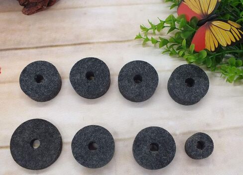 18 Pieces Cymbal Replacement Accessories Cymbal Felts Hi-Hat Clutch Felt Hi Hat Cup Cymbal Stand Sleeves Cymbal Felts with Cymbal Washer & Base Wing Nuts in Kuwait