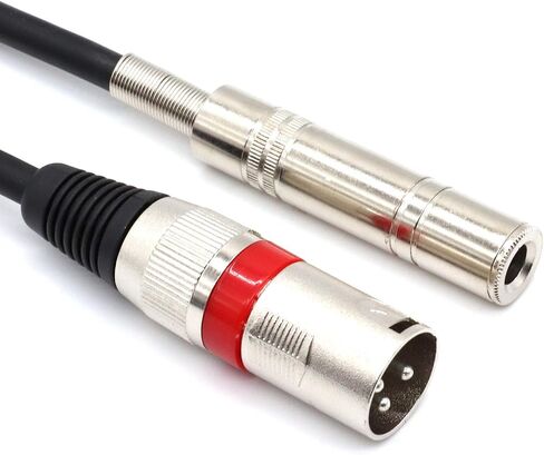 كابل محول SiYear 6.35 مم 1/4 بوصة أنثى إلى XLR ذكر، كابل ربط TS/TRS إلى XLR 3 Pin (10 أقدام) in Kuwait