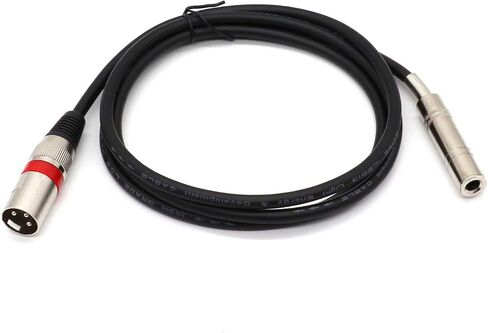 كابل محول SiYear 6.35 مم 1/4 بوصة أنثى إلى XLR ذكر، كابل ربط TS/TRS إلى XLR 3 Pin (10 أقدام) in Kuwait