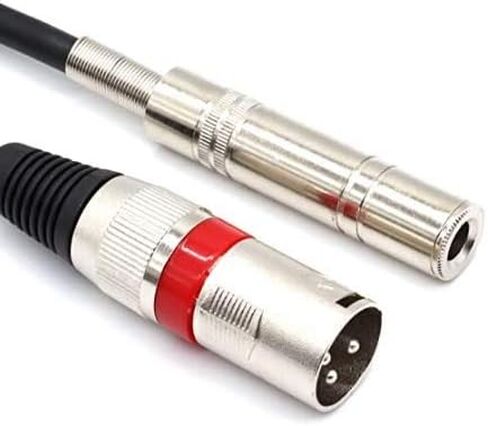 كابل محول SiYear 6.35 مم 1/4 بوصة أنثى إلى XLR ذكر، كابل ربط TS/TRS إلى XLR 3 Pin (10 أقدام) in Kuwait