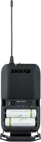 Shure BLX14/CVL UHF Wireless Microphone System - Perfect for Interviews, Presentations, Theater - 14-Hour Battery Life, 300 ft Range | Includes CVL Lavalier Mic, Single Channel Receiver | H8 Band in Kuwait