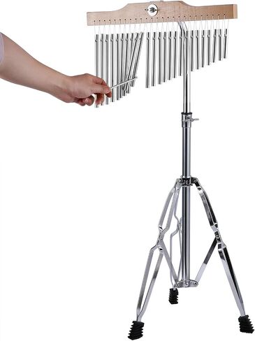 36 نغمة موسيقية الدقات، 27-44 بوصة ارتفاع قابل للتعديل الدقات للفصل الدراسي، قرع الدقات الموسيقية للممارسة والأداء (36ملاحظة فضية) in Kuwait