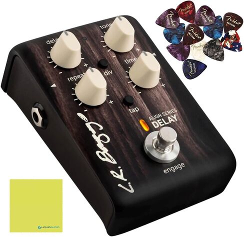 LR Baggs Align Series Delay Acoustic Pedal Bundle w/ 12x Picks and Liquid Audio Polishing Cloth in Saudi Arabia
