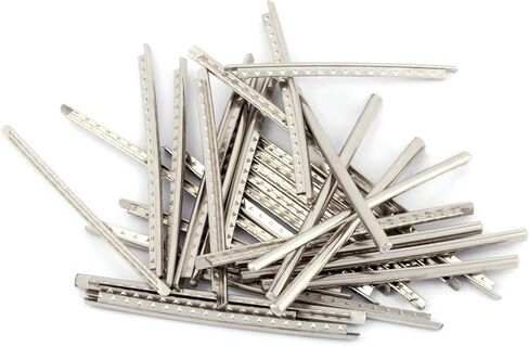 أسلاك روباتون جيتار فريت سلك نصف كروية 2.7 مم 22 فريت مقطوعة مسبقًا متوافقة مع لوحة أصابع الجيتار الكهربائية البديلة باللون الفضي. in Kuwait