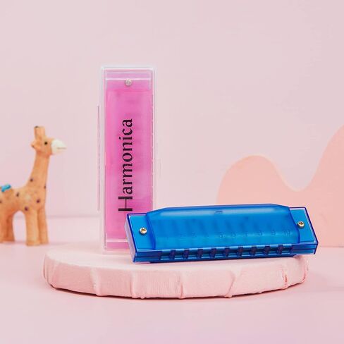 EAST TOP 3Pcs Recorder Musical Instrument Set Including Harmonica,Flute,Tambourine for Kids,Children,Students Playing As Gift, hot Pink in Saudi Arabia