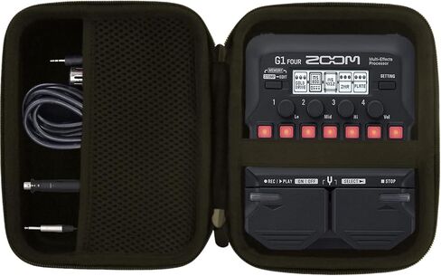 JINMEI Hard EVA Carrying Case Compatible with for Zoom G1/B1/A1 FOUR Bass Multi-Effects Processor Pedal Storage case. in Saudi Arabia