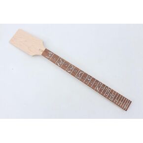 WUQIMUSC Unfinished Electric guitar Neck maple wood paddle head 24 Fret 25.5 inch Rosewood Fretboard Vine Inlay in Saudi Arabia