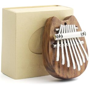 Kalimba Clear Mini Kalimba Thumb Piano Crystal 8 Key Portable Mbira Finger Piano Best Gift for Kids, Birthday, Christmas, Beginner, Party(Bear-shaped Crystal) in Kuwait
