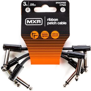 JIM DUNLOP MXR Ribbon Patch Cable 3 in|7.6 cm-3 Pack, 1/4-Inch Right Angle (3PDCPR03) in Kuwait
