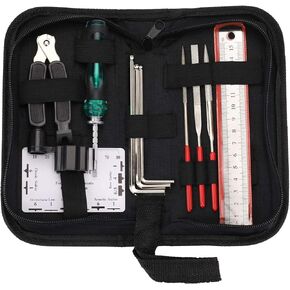 عدة أدوات إصلاح الغيتار المخفي تشمل سلسلة المنظم حركة مسطرة قياس أداة قياس السداسية مفتاح مجموعة الملفات لغيتار القيثارة باس ماندلين بانجو in Kuwait