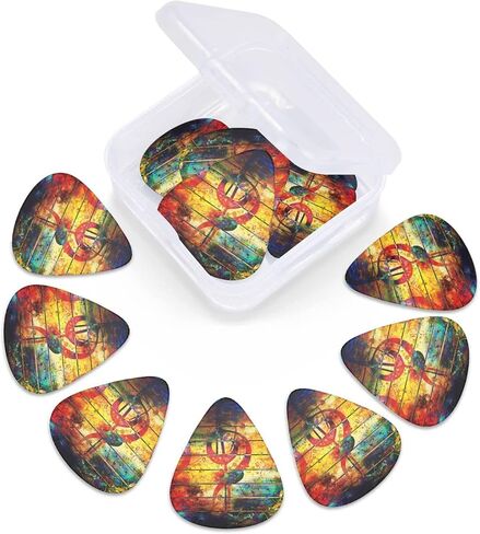 Cute Dinosaur Guitar Picks for Acoustic Guitar Thin Medium Heavy Plectrum Picks for Electric Guitar Bass Mandolin 12 Pack 0.46 0.71 0.96mm in Saudi Arabia