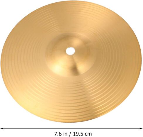 Drum Set Replacement Parts Drum Cymbal 8 Inch Gong Cymbals Brass Copper Crash Ride -Hat Cymbal Percussion Instrument Accessories for Beginners Percussion Drum Accessoriesl Drum Cymbal in Saudi Arabia
