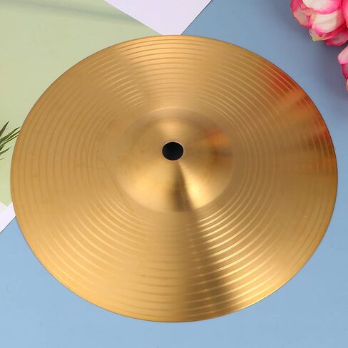 Drum Set Replacement Parts Drum Cymbal 8 Inch Gong Cymbals Brass Copper Crash Ride -Hat Cymbal Percussion Instrument Accessories for Beginners Percussion Drum Accessoriesl Drum Cymbal in Saudi Arabia
