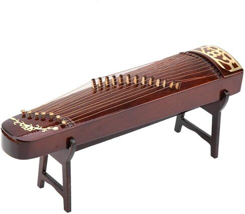 16cm Guzheng Model Miniature Wooden Musical Instrument Model Display, Mini Ornaments Craft for Home Decor in Saudi Arabia
