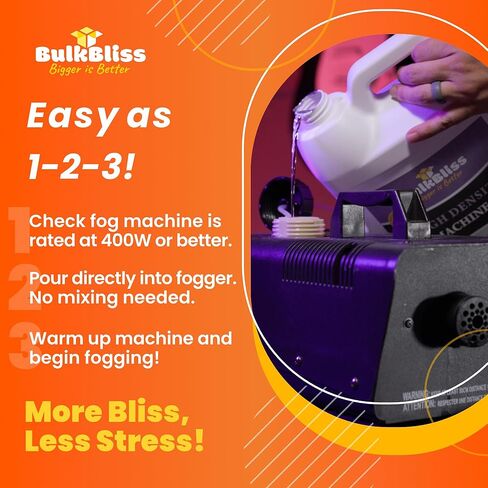 سائل الضباب وآلة الدخان من BulkBliss - دي جي ممتاز، عصير ضباب للمناسبات والهالوين، كثافة متوسطة (كوارت (32 أونصة)) in Kuwait