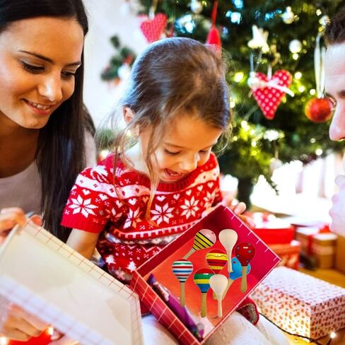 ماراكاس خشبية من Darovly 6 قطع (لون عشوائي) + قطعتان من الماراكاس الخشبية التي تصممها بنفسك غير مكتملة بطلاء يدوي لالحرف اليدوية المكسيكية فيستا سينكو دي مايو أو هدايا كرنفال (7.87 بوصة / 20 سم) in Kuwait