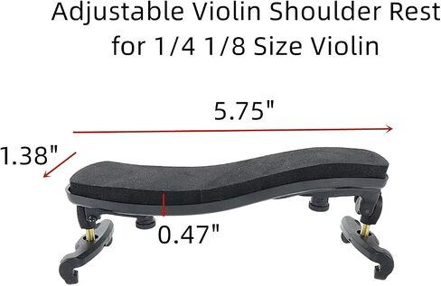 Dahszhi Adjustable Violin Shoulder Rest for 1/2 Size Violin universal Type Violin Parts in Saudi Arabia