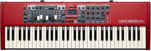 حزمة لوحة مفاتيح Nord Electro 6D ذات 61 مفتاحًا شبه مرجحة مع تسعة أشرطة سحب مع حامل على شكل Z ودواسة مستدامة (3 عناصر) in Kuwait