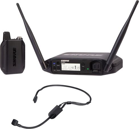 نظام ميكروفون لاسلكي قابل لإعادة الشحن من Shure GLXD14/PGA31 مع جهاز استقبال GLXD4 وجهاز إرسال GLXD1 Bodypack وميكروفون مكثف لسماعات الرأس PGA31 in Saudi Arabia