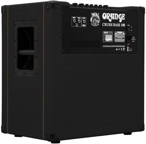 مجموعة Orange Amps Crush Bass 50 1x12 50W Bass Combo باللون الأسود مع كابل أدوات منسوج باللون الأسود وكابل الطاقة وقطعة قماش لتلميع الصوت السائل in Kuwait