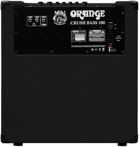 مجموعة Orange Amps Crush Bass 50 1x12 50W Bass Combo باللون الأسود مع كابل أدوات منسوج باللون الأسود وكابل الطاقة وقطعة قماش لتلميع الصوت السائل in Kuwait