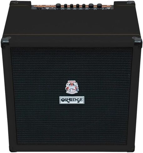 مجموعة Orange Amps Crush Bass 50 1x12 50W Bass Combo باللون الأسود مع كابل أدوات منسوج باللون الأسود وكابل الطاقة وقطعة قماش لتلميع الصوت السائل in Kuwait