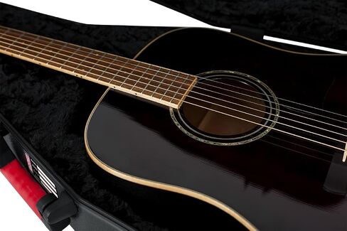 حافظة Gator GC-DREAD الفاخرة المصبوبة للجيتار الصوتي Dreadnought - حزمة مع حزام ولقطات وقماش تلميع Austin Bazaar in Saudi Arabia