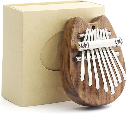 Kalimba Clear Mini Kalimba Thumb Piano Crystal 8 Key Portable Mbira Finger Piano Best Gift for Kids, Birthday, Christmas, Beginner, Party(Bear-shaped Crystal) in Kuwait