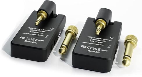 هوريف ملحقات الجيتار الكهربائي 2.4 جيجاهرتز، حامل جيتار باس لاسلكي، نظام ارسال واستقبال 4 قنوات لمكبر الصوت الكهربائي اللاسلكي مع بطارية ليثيوم قابلة لاعادة الشحن in Kuwait