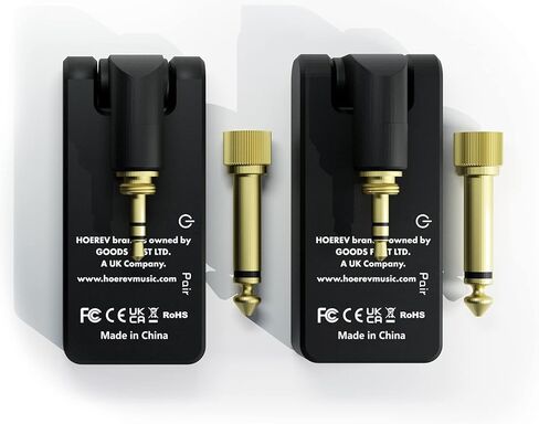 هوريف ملحقات الجيتار الكهربائي 2.4 جيجاهرتز، حامل جيتار باس لاسلكي، نظام ارسال واستقبال 4 قنوات لمكبر الصوت الكهربائي اللاسلكي مع بطارية ليثيوم قابلة لاعادة الشحن in Kuwait