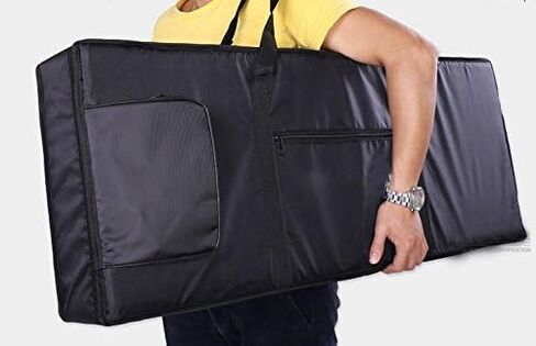 Tosnail 61-Note Keyboard Gig Bag, Soft Piano Case Padded with 6mm Cotton Piano Case with Handles - 39'' x 16" x 6'' in Saudi Arabia