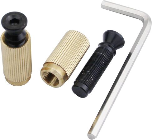 Guyker Tremolo Bridge Studs & Anchors Bridge Posts، تصاعد المسمار الترباس إدراج متوافق مع GE1996T / 510TS جسر نظام Tremolo - الكروم in Saudi Arabia