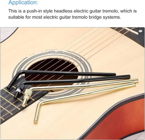 PATIKIL Guitar Tremolo Arm Bridge Bar Metal Rocker Black for Most Tremolo Bridge System Pack of 2 in Kuwait