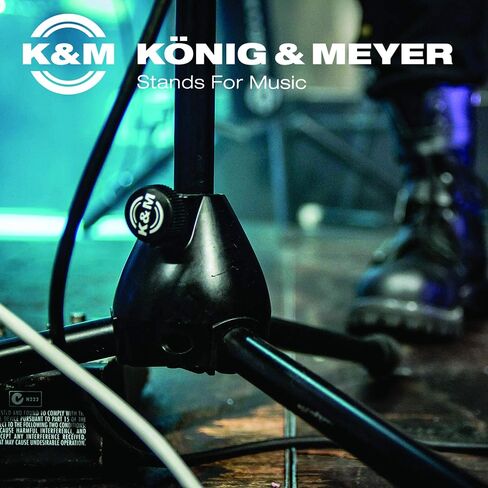 K&M König & Meyer 23600.500.55 حامل ميكروفون على شكل شريط يصل إلى أربعة ميكروفونات أو أذرع بوم | ⅝" موصل ملولب | يدور 360 درجة | قطعة واحدة بالكامل | هيكل فولاذي مصنوع في ألمانيا باللون الأسود in Kuwait