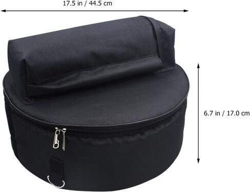 حقيبة طبلة Vaguelly Snare Drum GigBag، حقيبة حمل من قماش أكسفورد مقاومة للماء مع جيوب خارجية وأشرطة كتف قابلة للفصل، ملحقات تخزين الإيقاع القابلة للحمل in Saudi Arabia