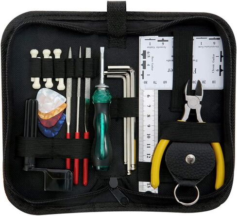 Guitar Repairing Tool Kit 26Pcs with Carry Bag for Guitar Ukulele Bass Mandolin Banjo in Kuwait