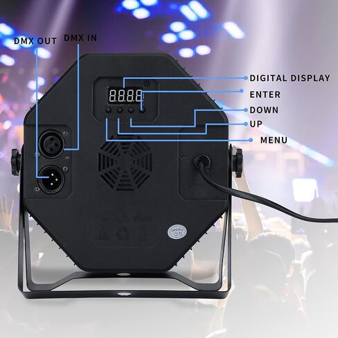 Stage Lights 36 RGB LED DJ Par Lights DMX & Remote Controlled Sound Activated with Uplights for Wedding Birthday Party Club Stage Lighting-4 Pack (RGB-4) in Saudi Arabia