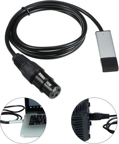 شينسلاي محول واجهة USB الى دي ام اكس، كابل تعتيم للتحكم في اضاءة المسرح والكمبيوتر باضاءة LED DMX512 in Kuwait