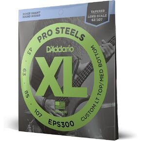 D'Addario XL ProSteels Bass Guitar Strings - EPS170-5 - 5 String - Long Scale - Regular Light, 45-130 in Saudi Arabia